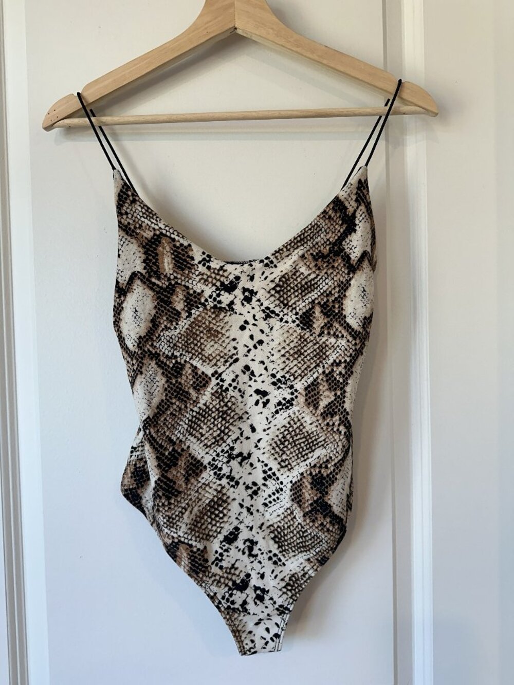 Women's Snakeskin Bodysuit Size XS